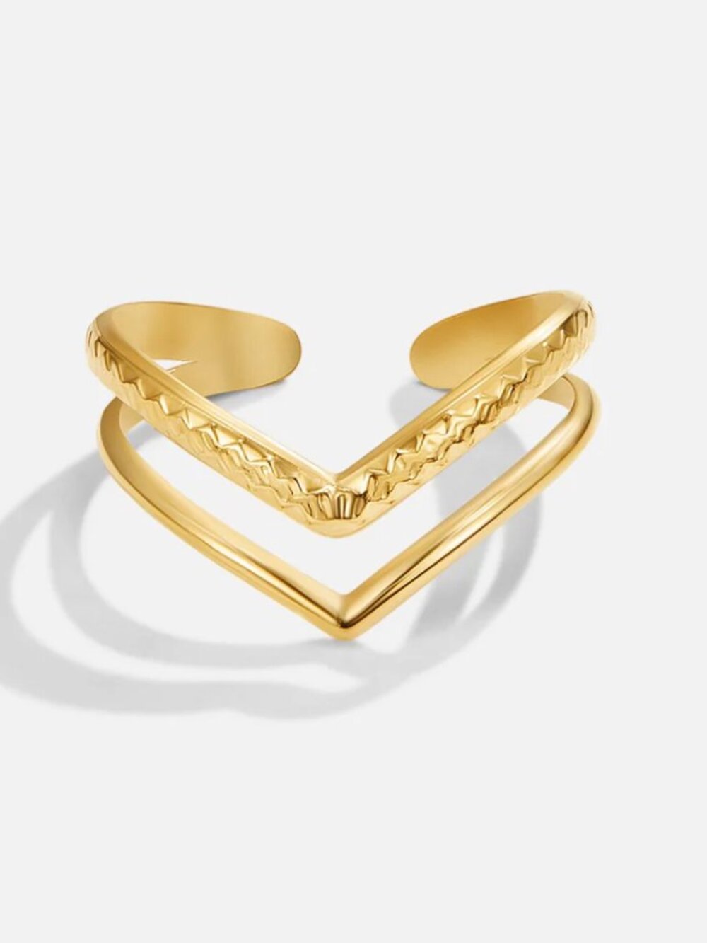 Harper Layered Wrap Ring in Gold - Beautiful Earth Boutique